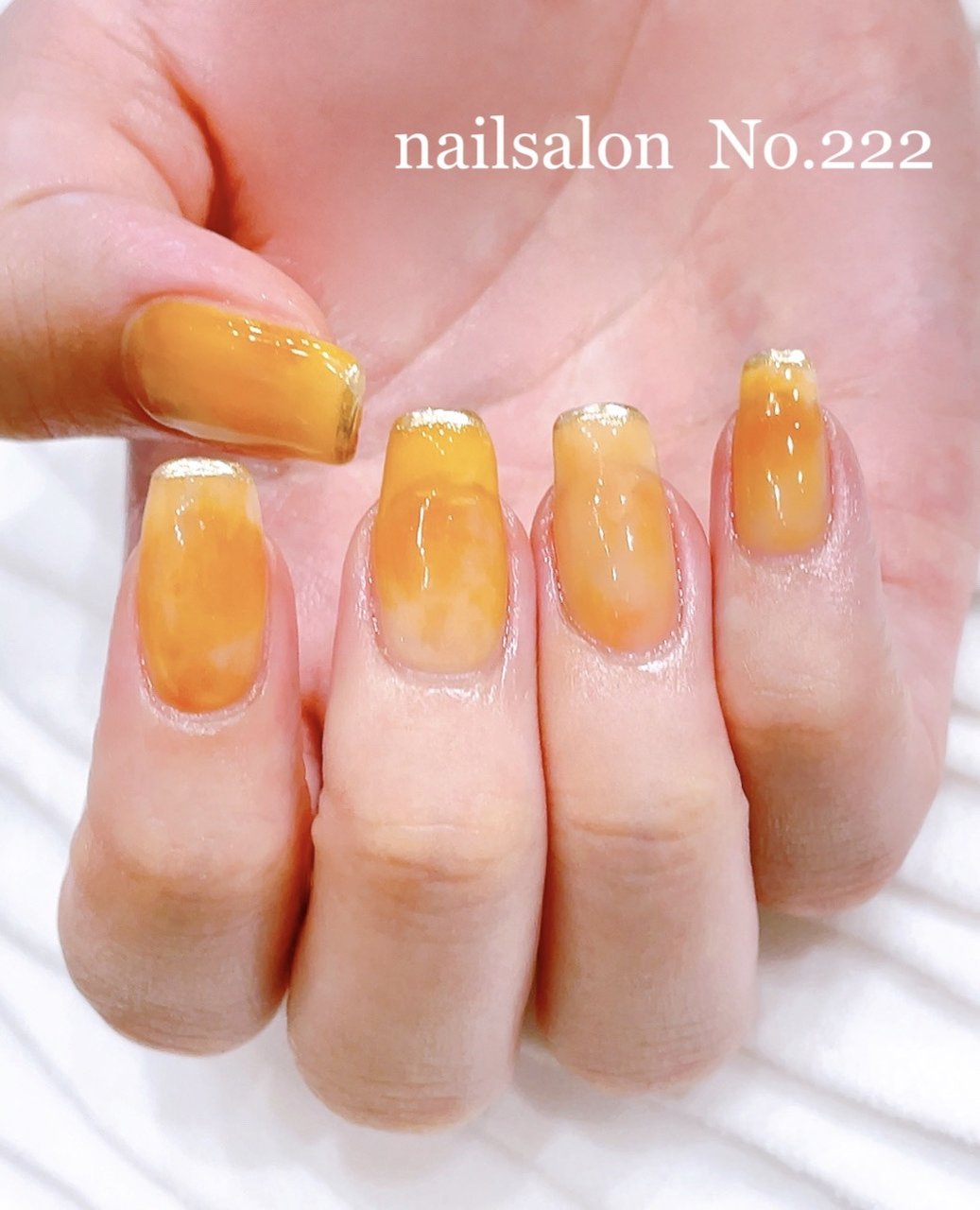 夏/秋/ハンド/ニュアンス/ミラー - nailsalon No.222のネイル