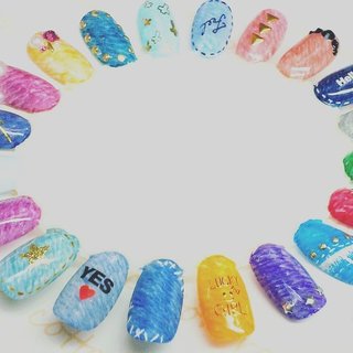 おすすめ順 くりぬき カラーチャートのネイルデザイン ネイルブック