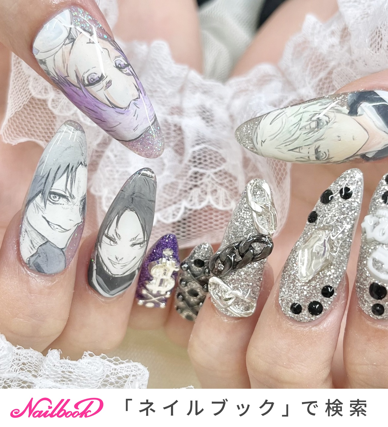 オールシーズン/推し活/ハンド/ラメ/痛ネイル - Nok_watanabeのネイル