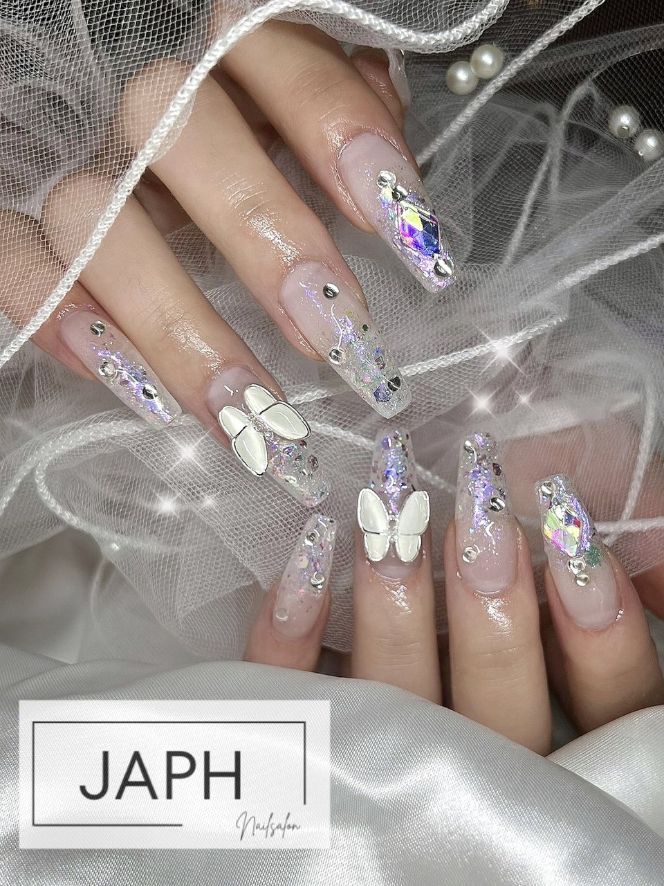 ロング/スクエアオフ - Nailsalon/JAPHのネイルデザイン[No.8268857