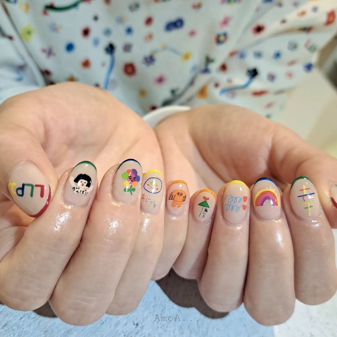 ライブ/ハンド/ニュアンス/ミディアム/オーバル - AmoA 【アモア