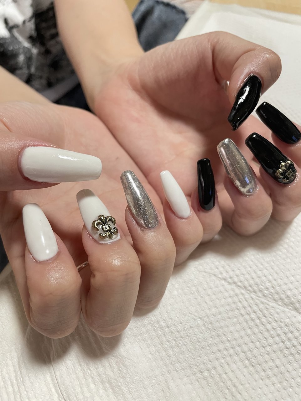 オールシーズン/ハンド/シンプル/バイカラー/マグネット - おめ