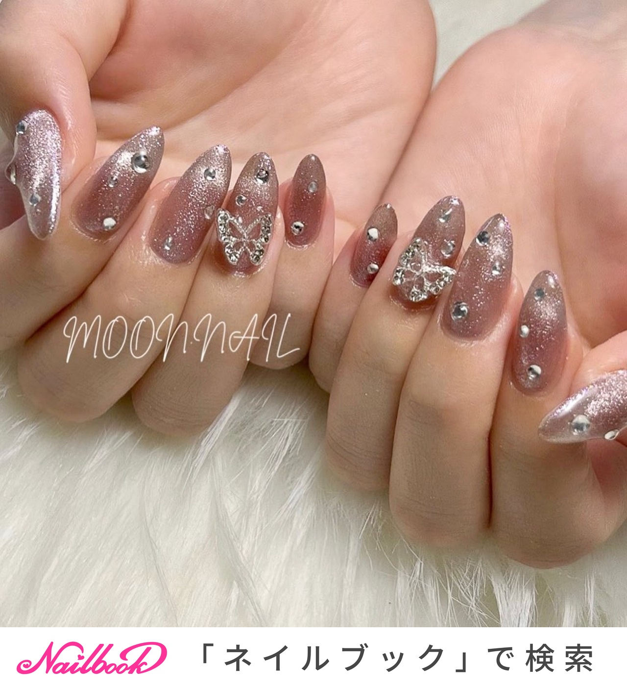 ジェルネイルnail.YUU奥行きマグネットニュアンスレイヤーマグキラキラ韓国ワンホン