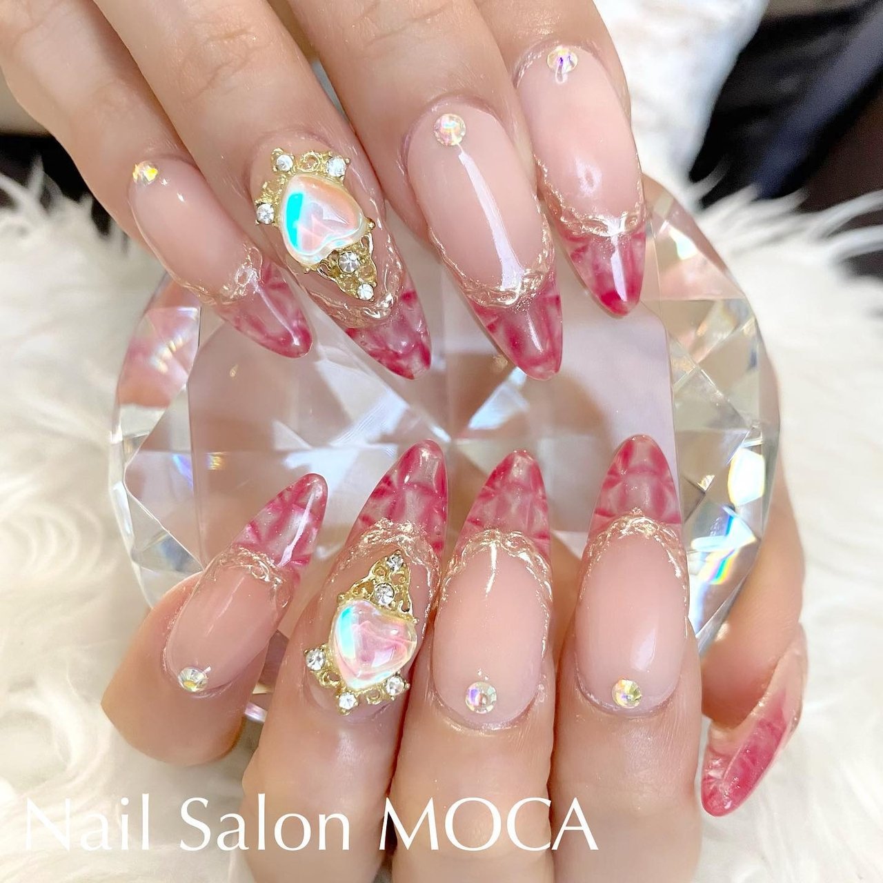 春/夏/海/リゾート/ステンドグラス - Nail Salon MOCAのネイルデザイン