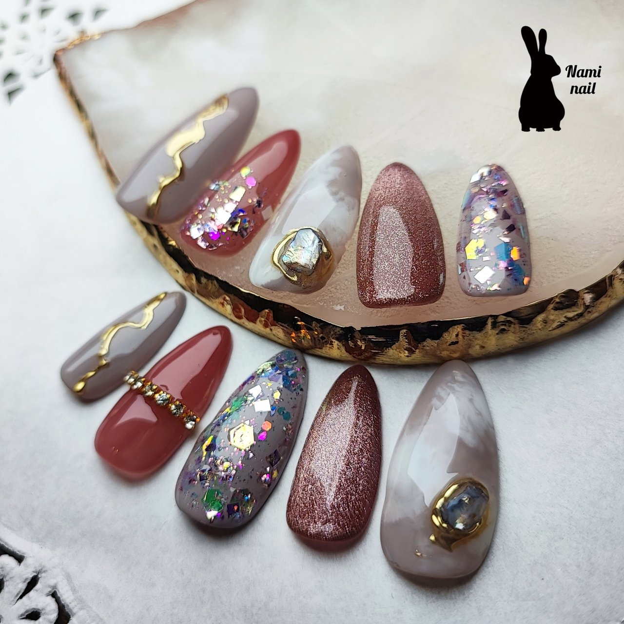 ハンド/シェル/ニュアンス/マグネット/アイシング - Nami nailのネイル