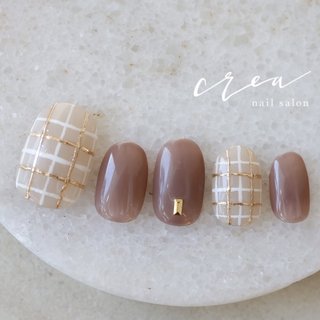 人気順｜チェック/ブラウン/#Nailbook_fanのネイルデザイン｜ネイルブック