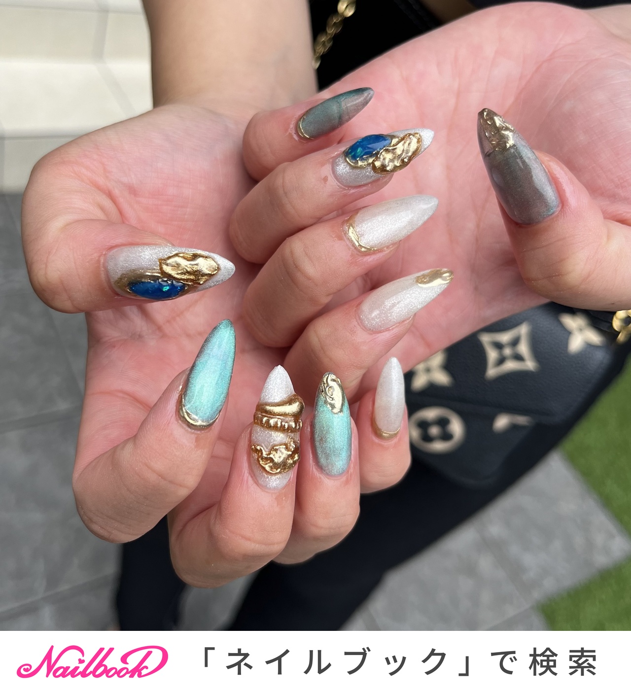 夏/海/リゾート/ハンド/マグネット - Laki Nailのネイルデザイン