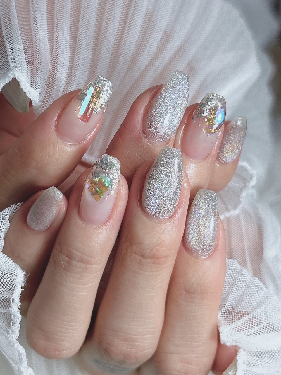 夏/ハンド/マグネット/ミディアム/コフィン - 大曲Hikari Nail⭐︎ﾋｶﾘ