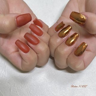 ミラーネイル☆リングラインネイル Mirror Nail】アゲハジェルの