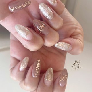 2024年】新着順｜ミラーネイル(ミラー)/#ピンクベージュニュアンスの  