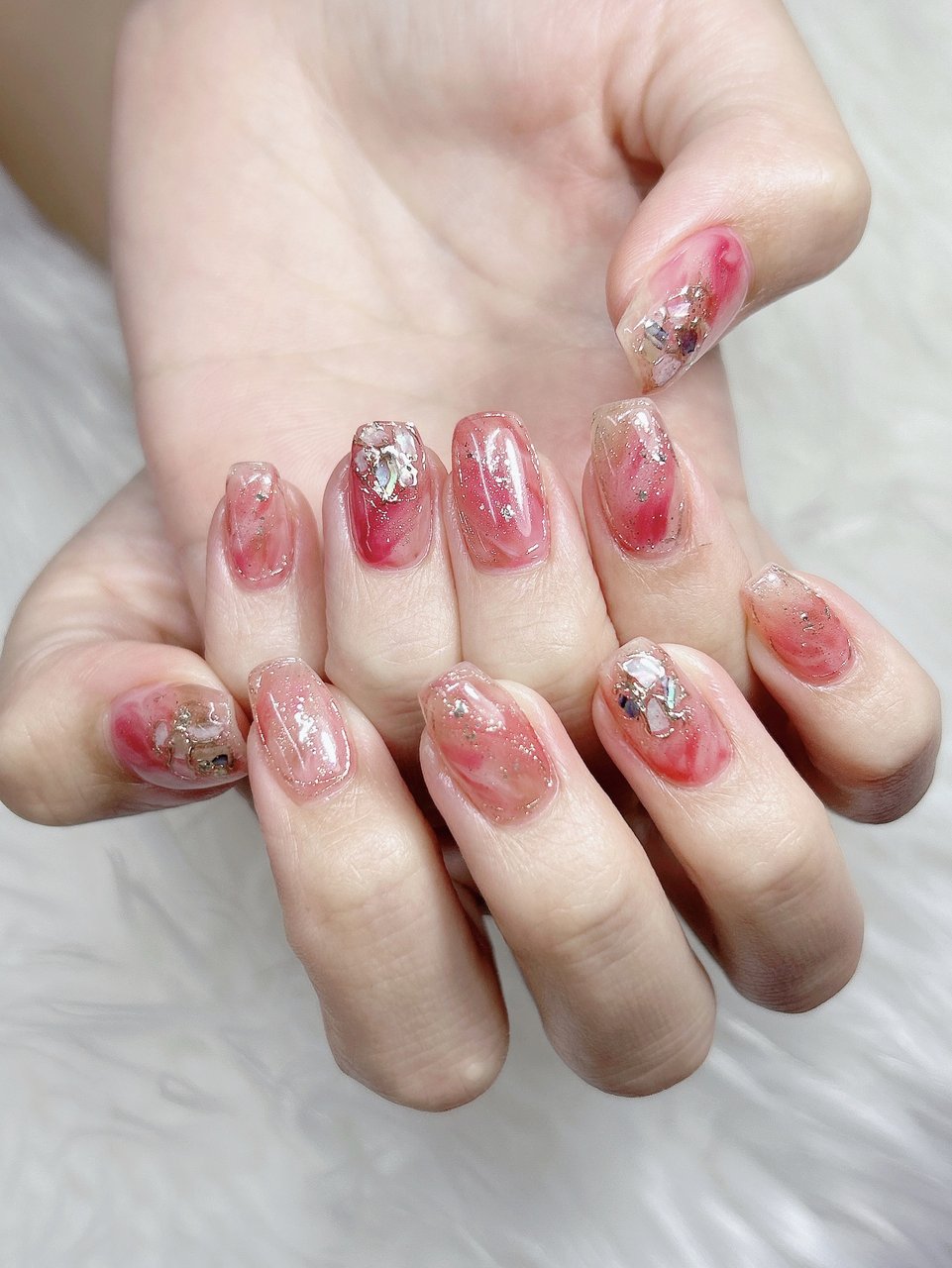 秋/女子会/ハンド/シェル/ニュアンス - 大曲Hikari Nail⭐︎ﾋｶﾘﾈｲﾙの