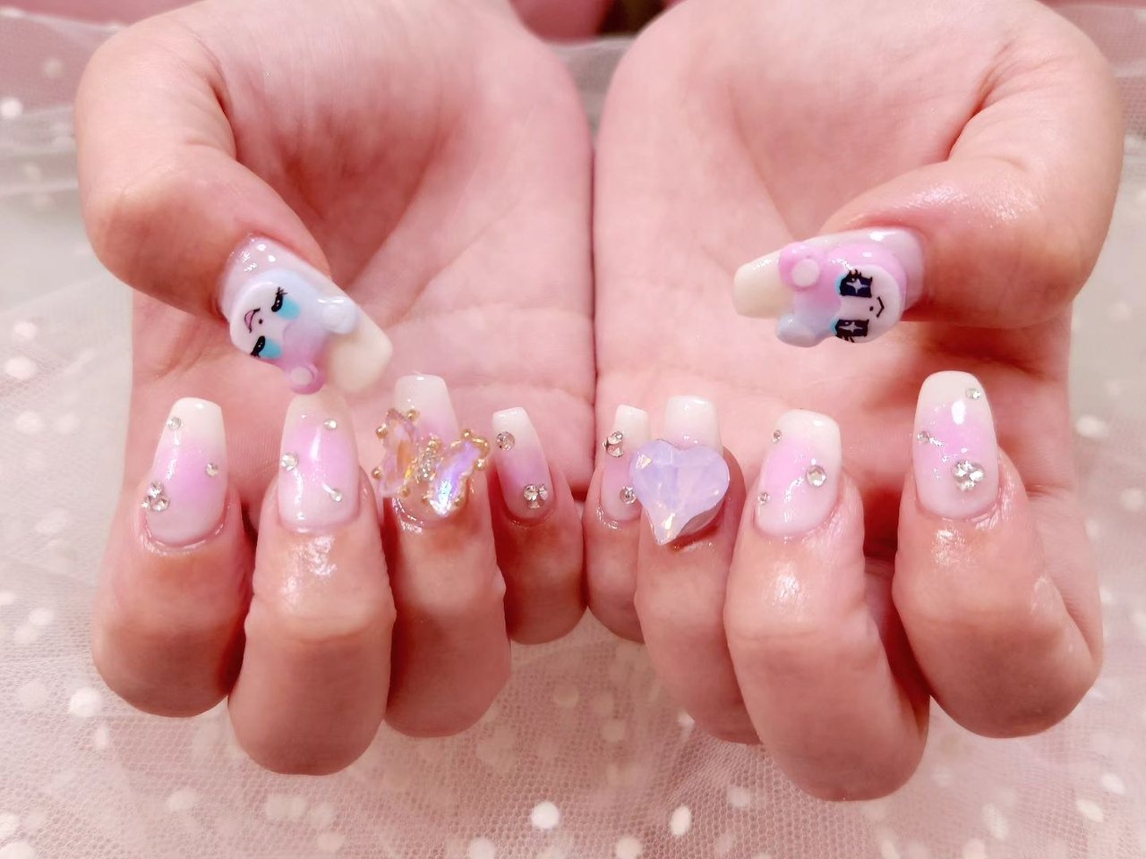 夏/推し活/チーク/ジェルネイル - いろはねいる asakiのネイルデザイン