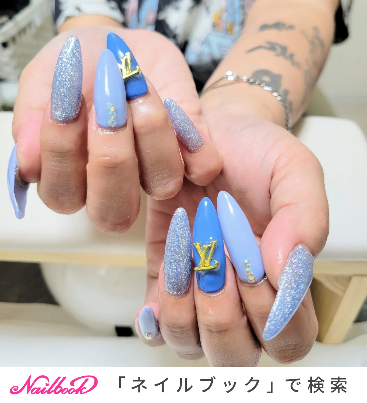 パステルカラー　ロングネイル 1280_lc