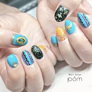 ネイルチップ アラジン風ネイル No.60 専用ページ ネイルチップ ディズニー アラジン風ネイル No 60 チップシール