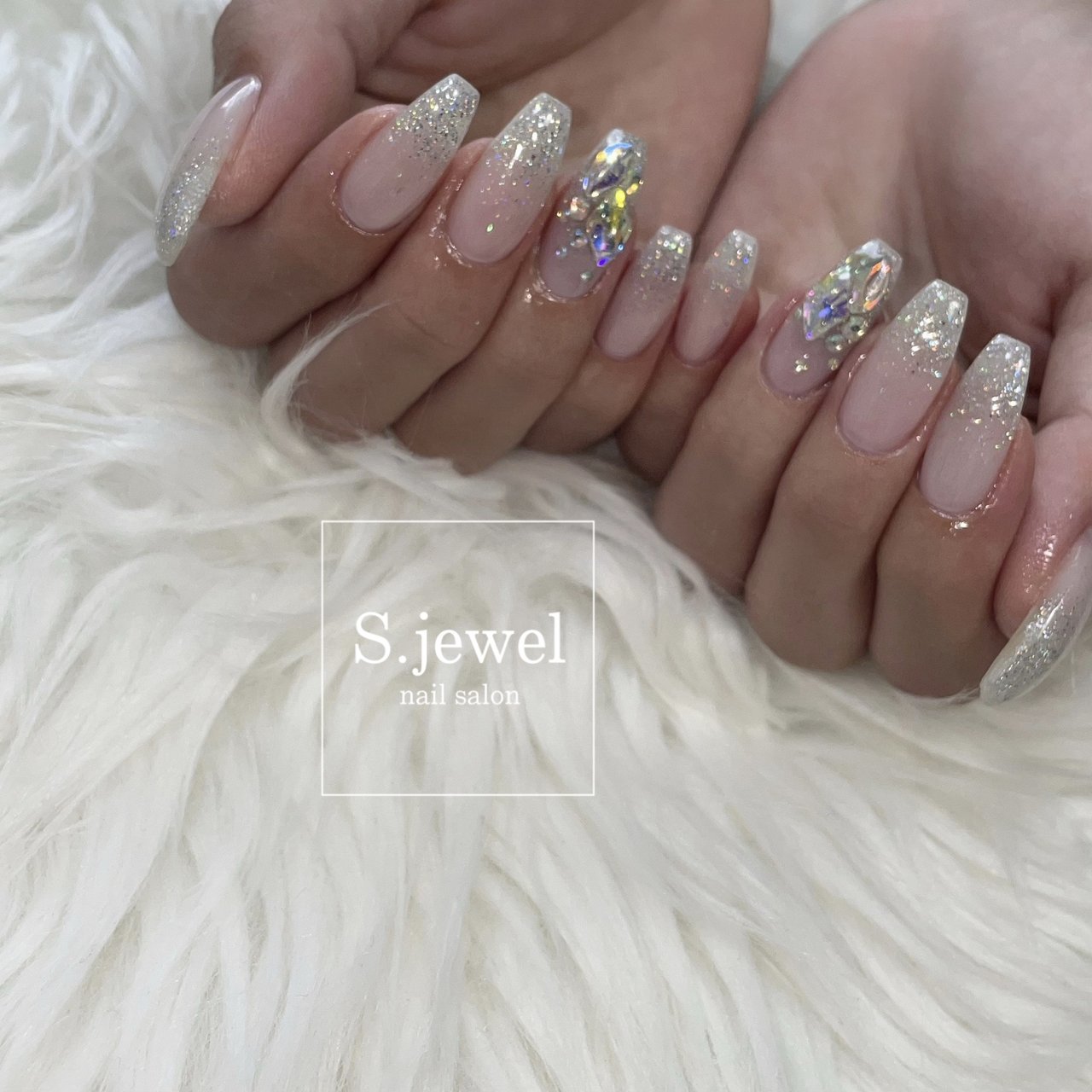 ネイルチップ ワンホン ビジュー スタッズ ラメ ネイルチップ ワンホン ビジュー スタッズ ラメ