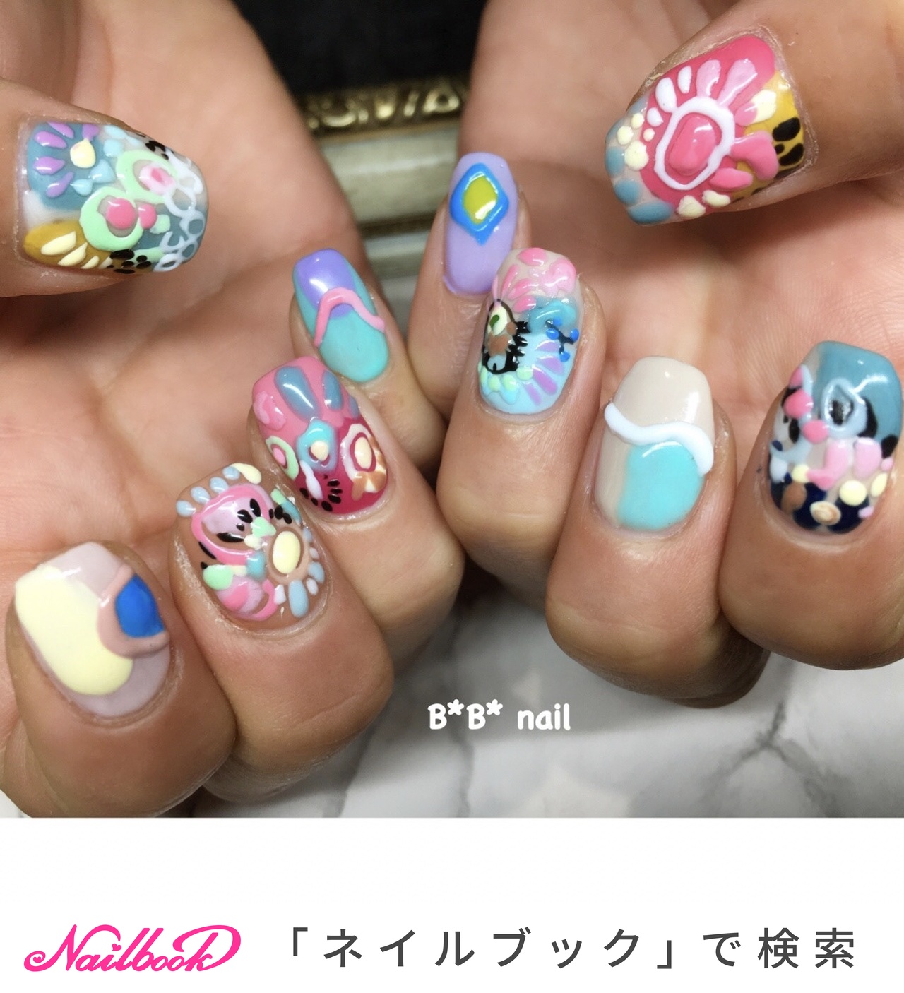 オールシーズン/お正月/成人式/イースター/痛ネイル - B*B*nailのネイルデザイン[No.8301661]｜ネイルブック