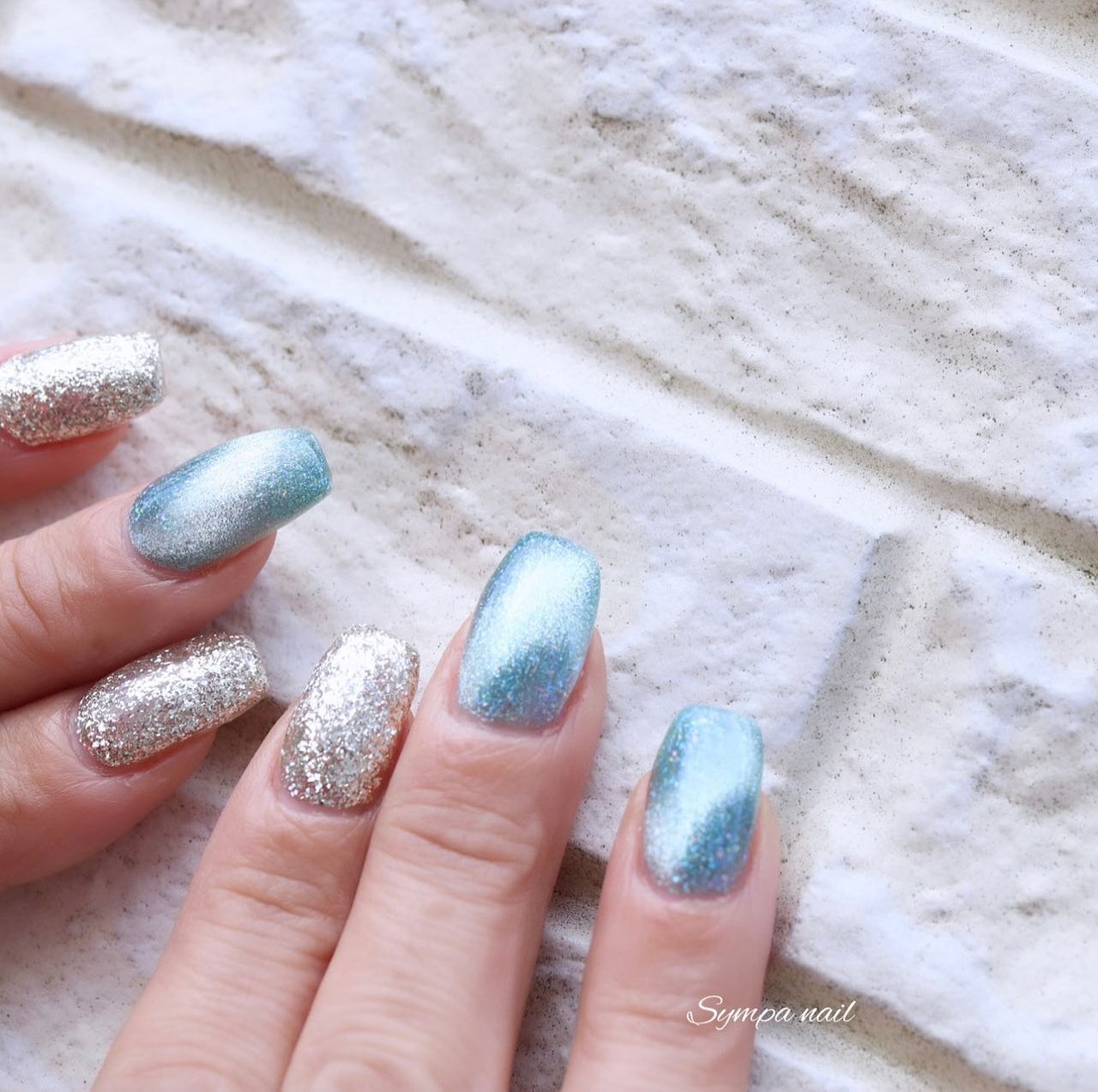 マグネットネイルラメネイル韓国トレンドネイルシンプル マグネットネイルラメネイル韓国トレンドネイルシンプル マグネット