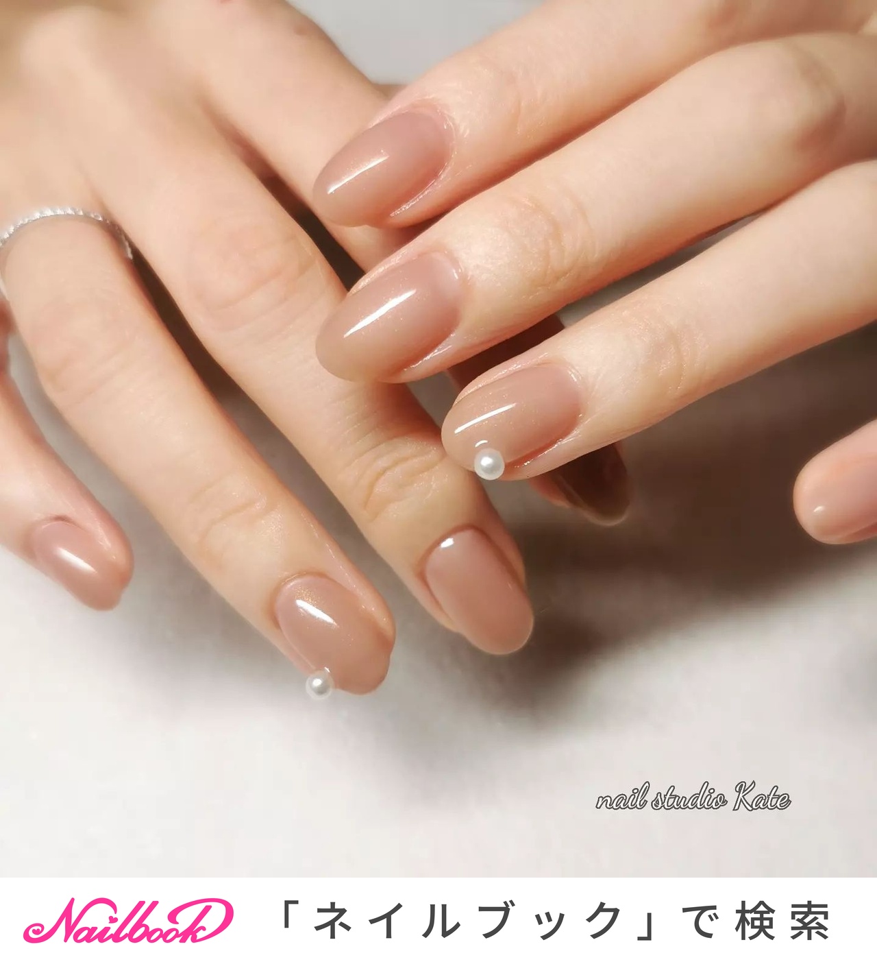 秋/オールシーズン/オフィス/ハンド/シンプル - イケコのネイル