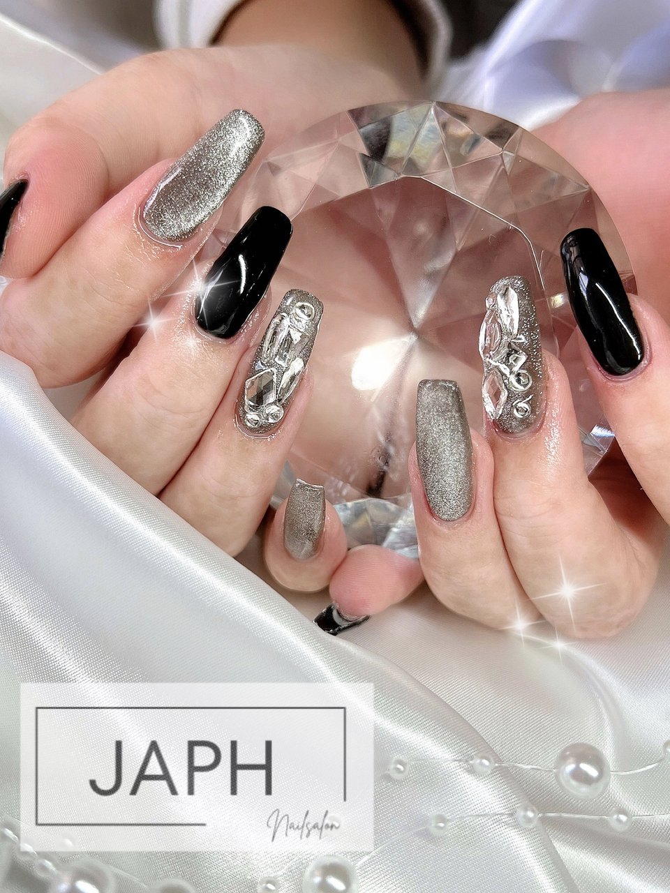 オールシーズン/グレー/ブラック/お客様 - Nailsalon/JAPHの