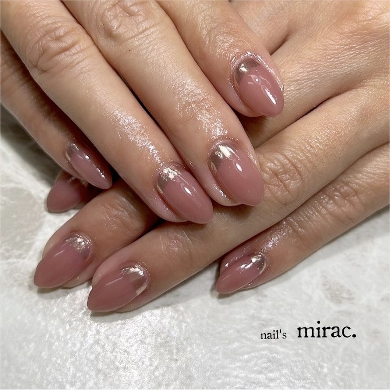 ベージュ/ゴールド/スモーキー - nail'smirac.☆林 智子のネイル