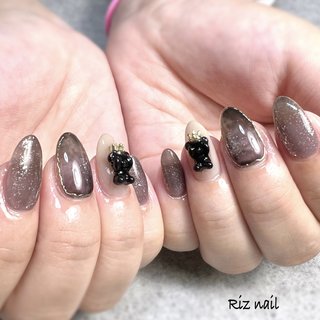 ネイルチップ サイズオーダー ニュアンスネイル ひまわりネイル 囲み 
