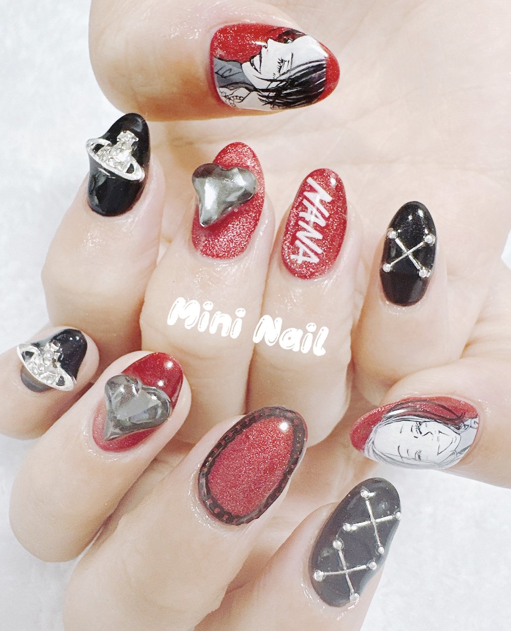 デート/女子会/推し活/ハンド/痛ネイル - Lobo Jhuのネイルデザイン[No