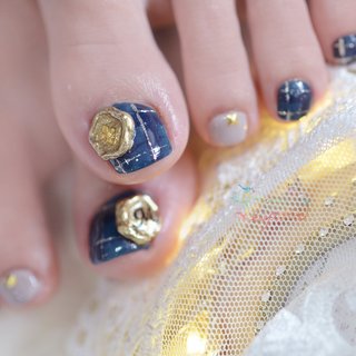 ネイルチップ シーリング スタンプ ニュアンス ホロ ゴールド クリア