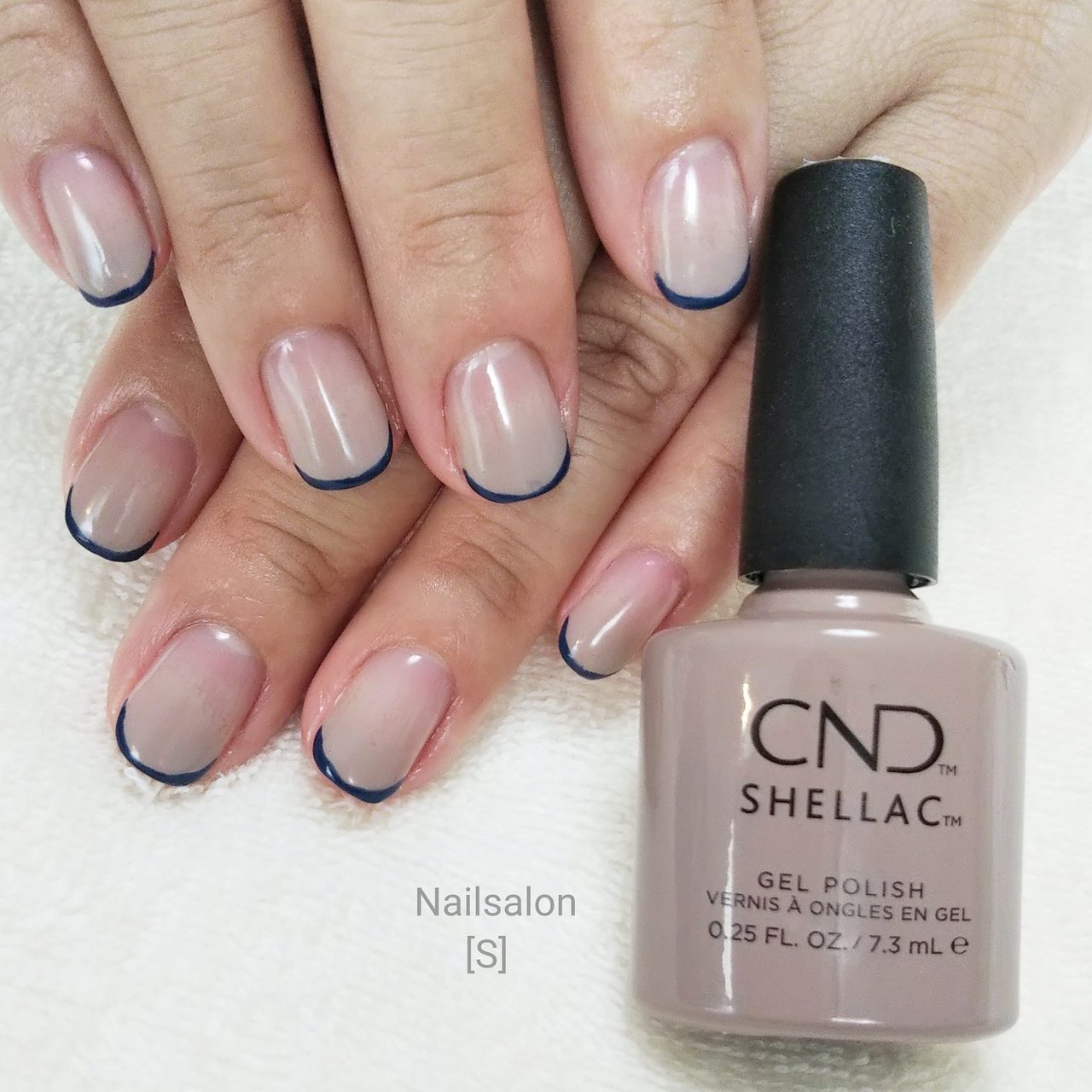 秋/オールシーズン/ハンド/変形フレンチ/グラデーション - シェラック