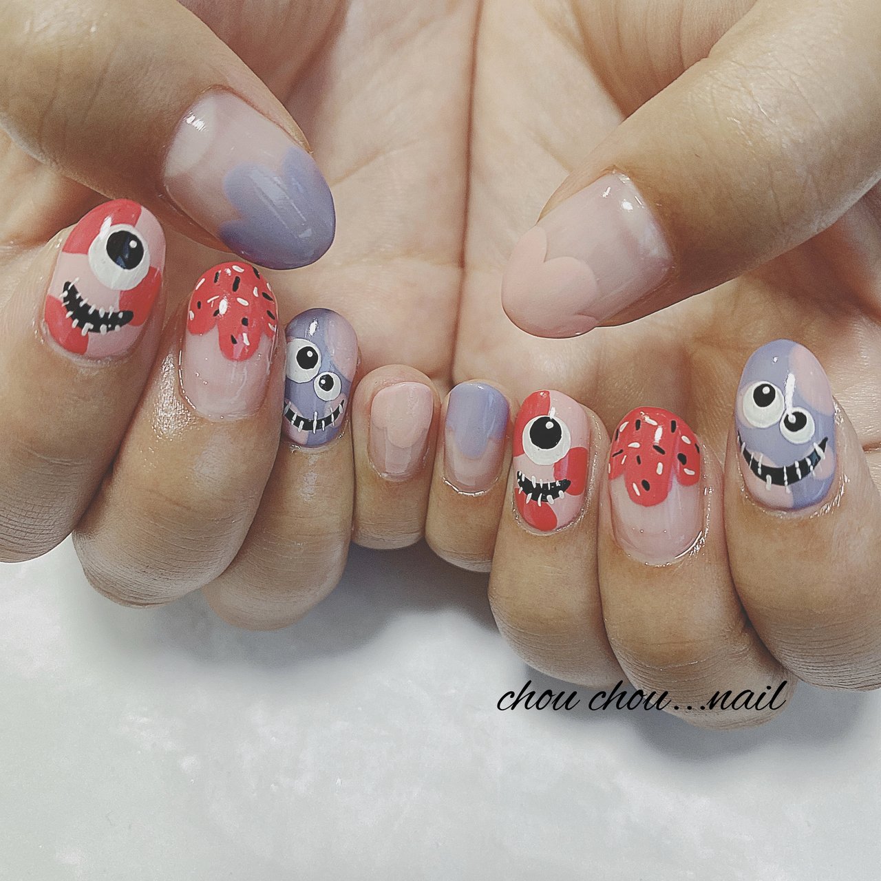 秋/ハロウィン/ハンド/痛ネイル/絵画 - nail salon ChouChouのネイル