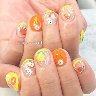 フルーツパーツのネイルデザイン｜ネイルブック