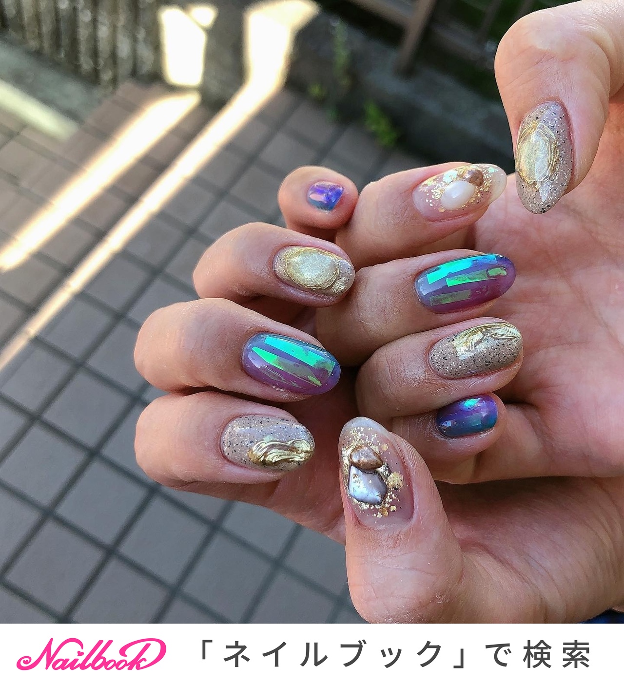 氷ネイル(氷/うるうるネイル)/秋冬デザインのネイルデザイン｜ネイルブック