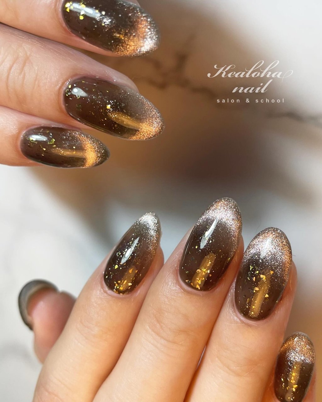 マグネット/大人/キラキラ/ブラック - YukariTsujimuraのネイル