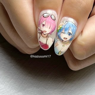 reゼロから始める異世界生活のネイルデザイン｜ネイルブック