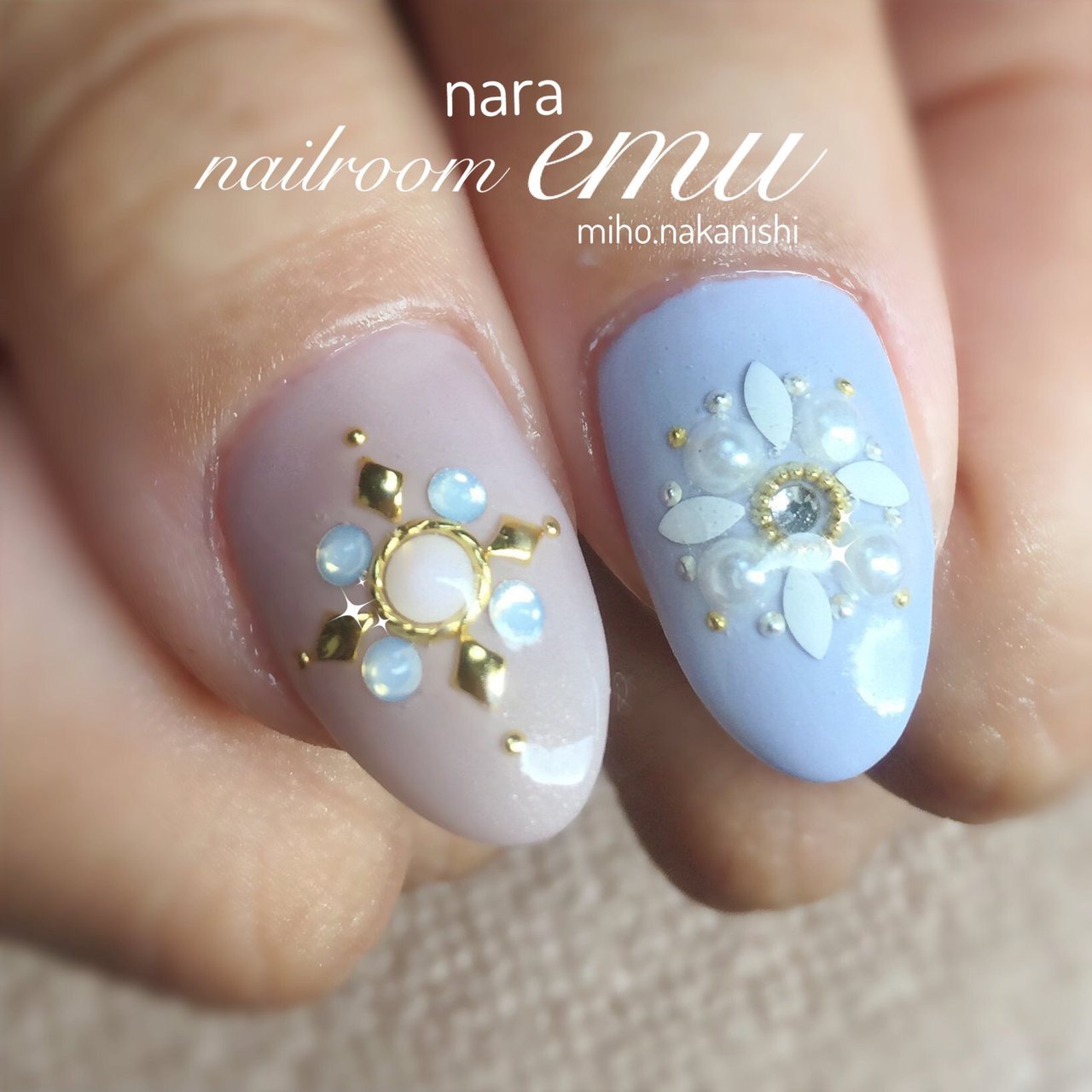 春 夏 パーティー ハンド ビジュー 奈良ネイルサロンnailroomemuのネイルデザイン No ネイルブック