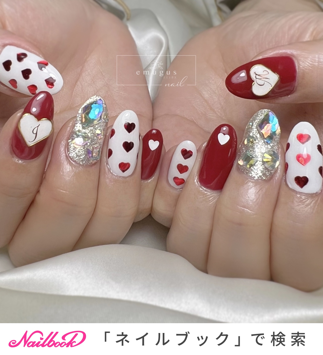 冬/オールシーズン/バレンタイン/ハンド - emugus nail〜エミュガス
