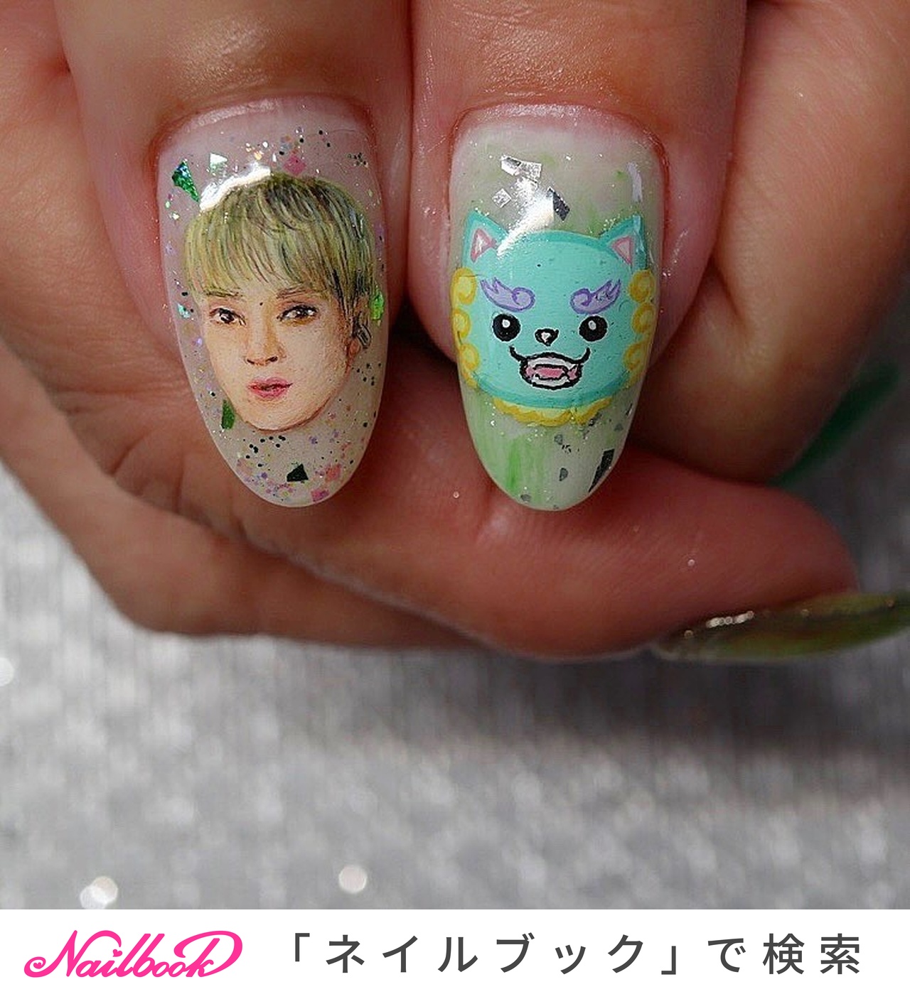 秋/ライブ/ハンド/ホログラム/ラメ - Nailsalon Jewelのネイルデザイン[No.8377469]｜ネイルブック