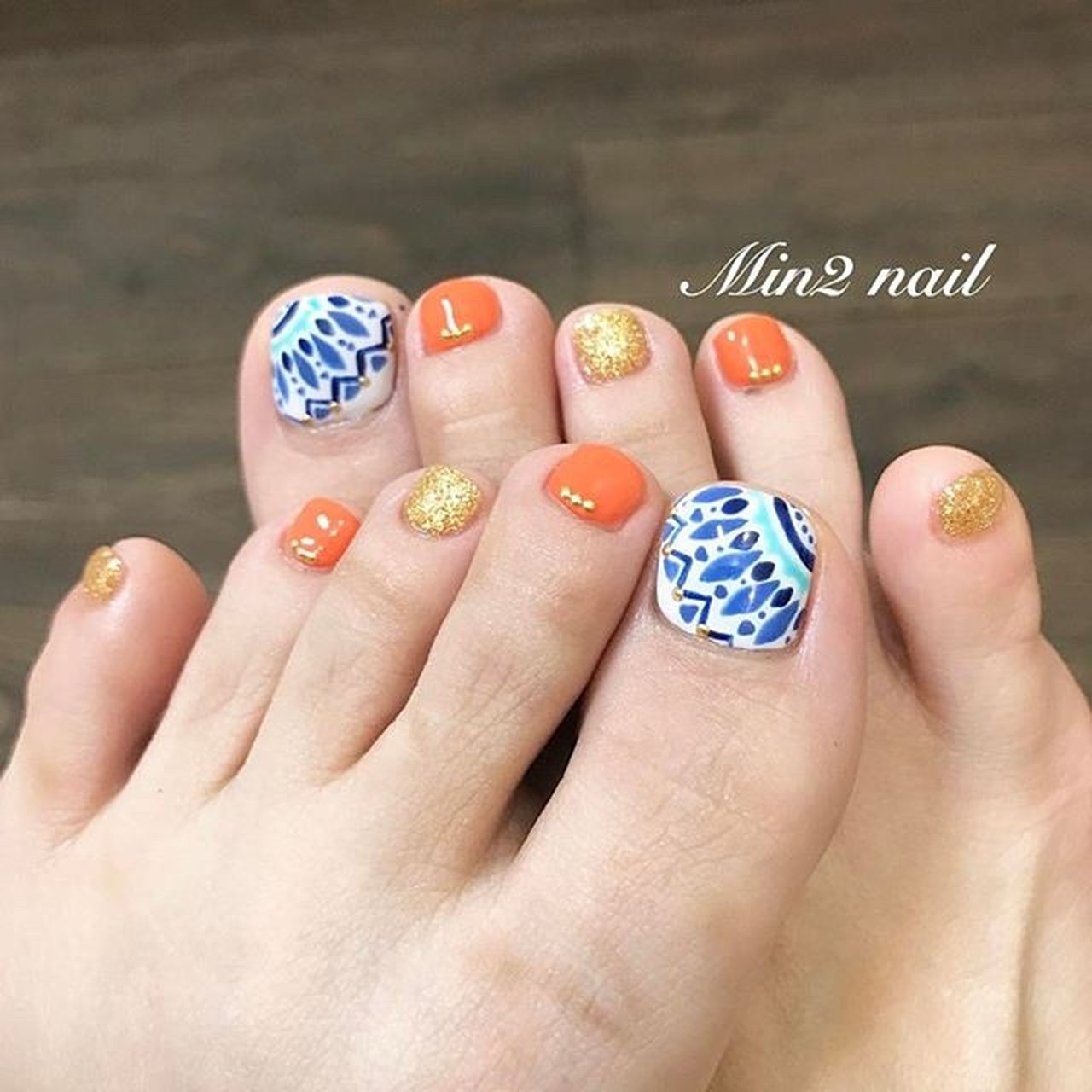 旅行 海 リゾート 女子会 フット Min2nail プライベートサロンのネイルデザイン No ネイルブック