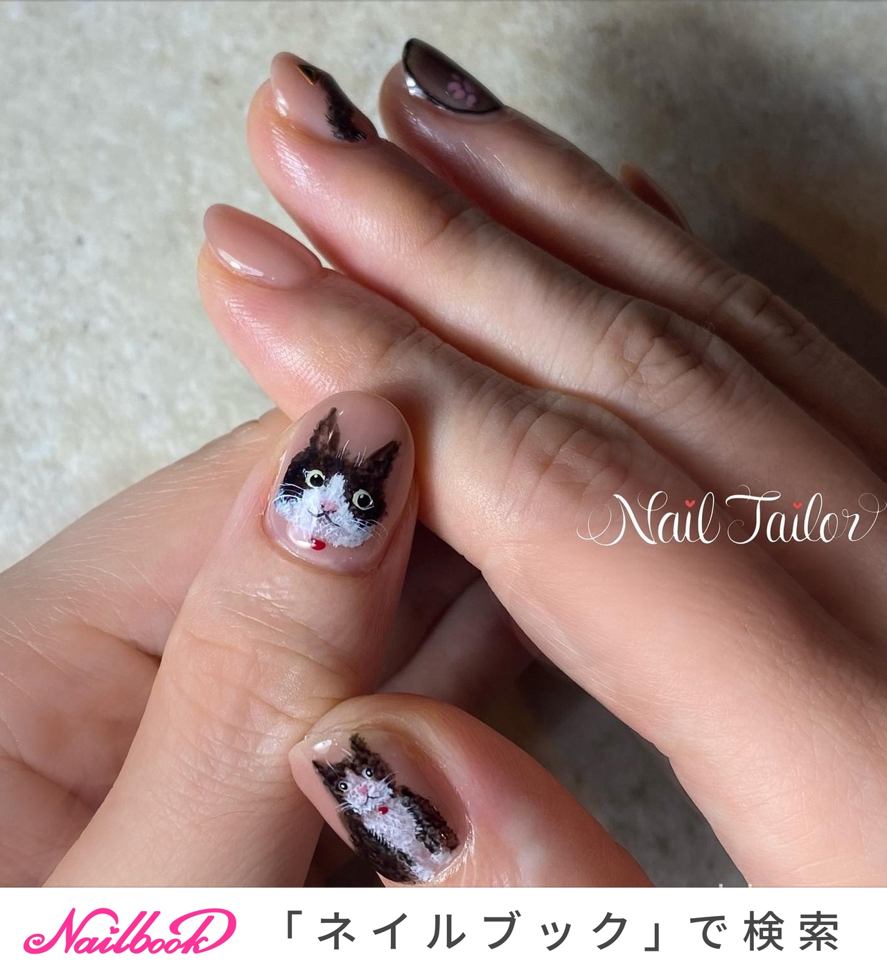 3dネイル ネイル ジェルネイル デコパーツ 星 月 ねこ ハチワレ 【公式