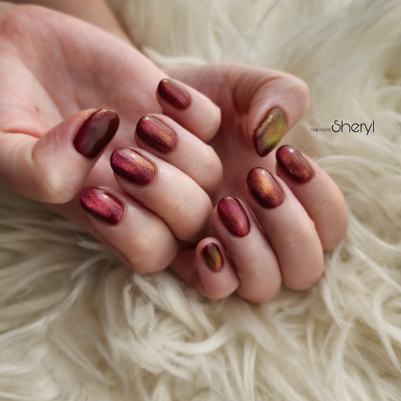 サイズオーダー】 頼もしい ネイルチップ No.22 ボルドーネイル 