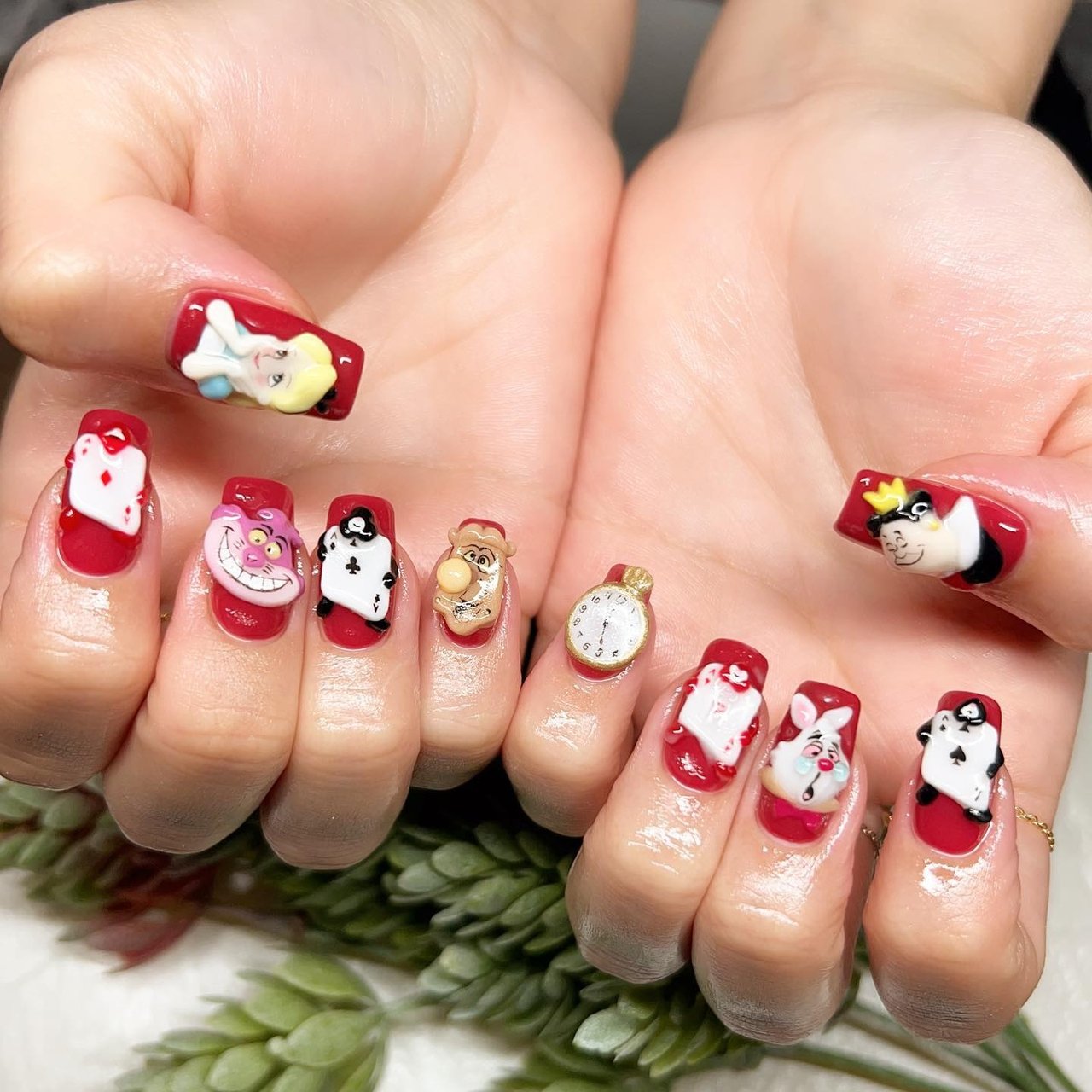 オールシーズン/ハンド/痛ネイル/3D/ミディアム - NICHI nail salon