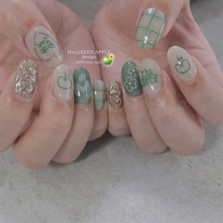 おすすめ順｜グリーン(緑)/#Mrs.greenappleのネイルデザイン｜ネイルブック