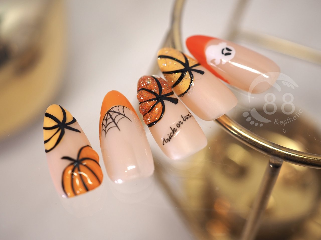 秋/冬/ハロウィン/ハンド/シンプル - 【梅島ネイルサロン】Nail room88