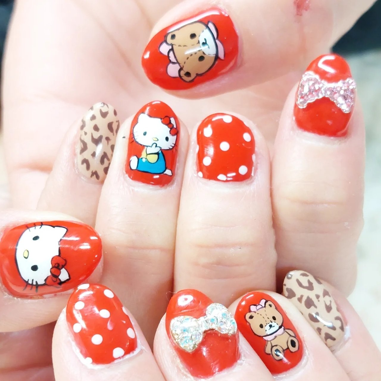 キティ ハート柄キャラクターグッズ エンジェル 天使 ナース 爪切り