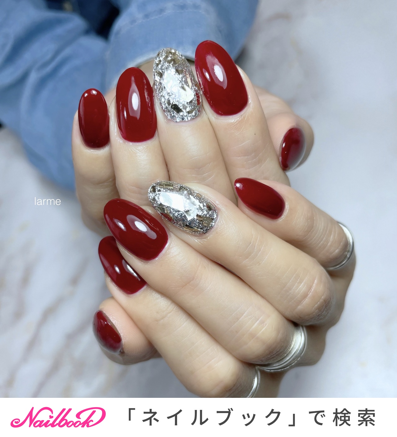 BRAVE BE CLASSIC NAIL マニキュア シルバー クリア×シルバーネイル🐻‍❄️🤍 . nail_town.shop 🤍ネイル