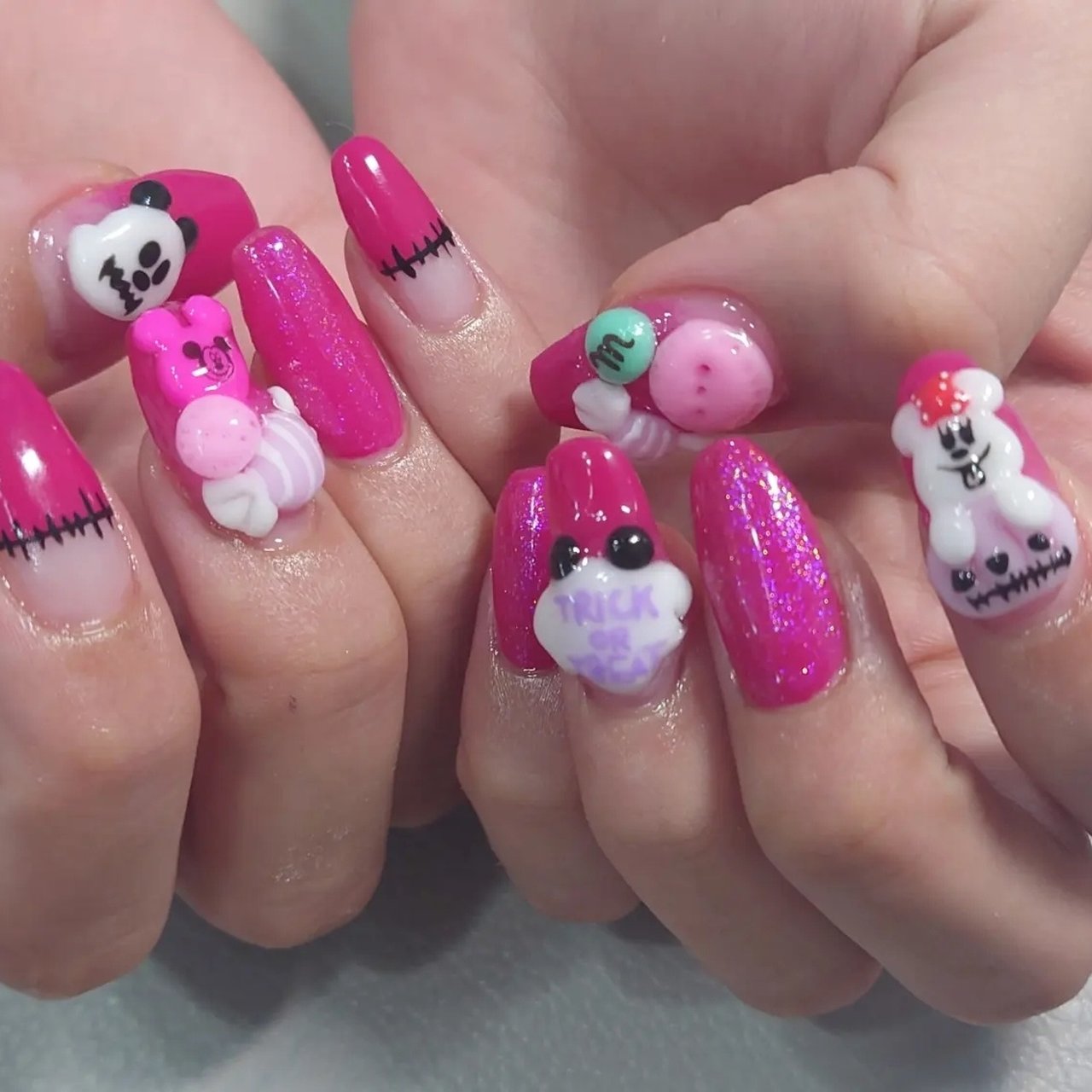 ネイルパーツ ハロウィン ディズニー オバケ 3D ディズニー