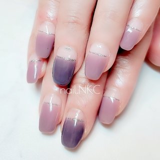 NO.34】冬っぽ♡くすみ系大人パープル ボタニカルキャンドル ゼア