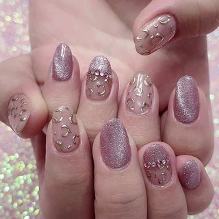 2024年】新着順｜ピンク/#ミラーレオパードのネイルデザイン｜ネイルブック 