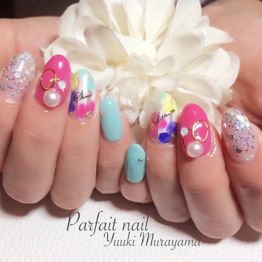 春 夏 パーティー 女子会 ハンド 八戸市parfaitnailのネイルデザイン No ネイルブック