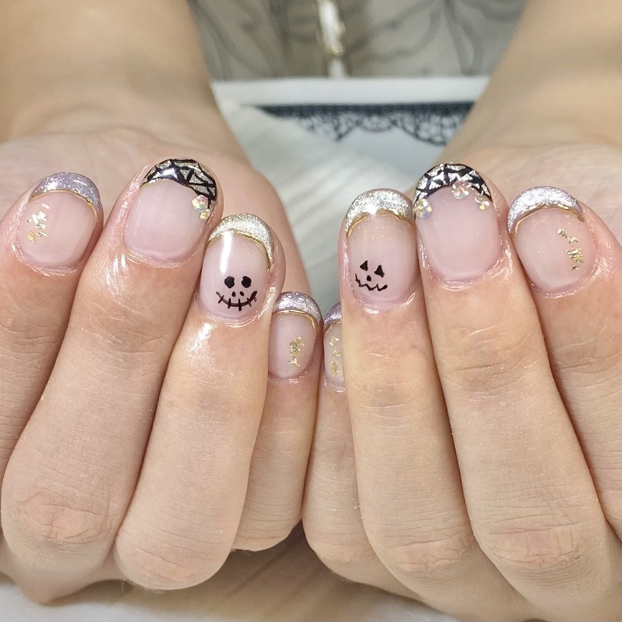 秋/ハロウィン/ハンド/マグネット/ミラー - nail salon Lamer 
