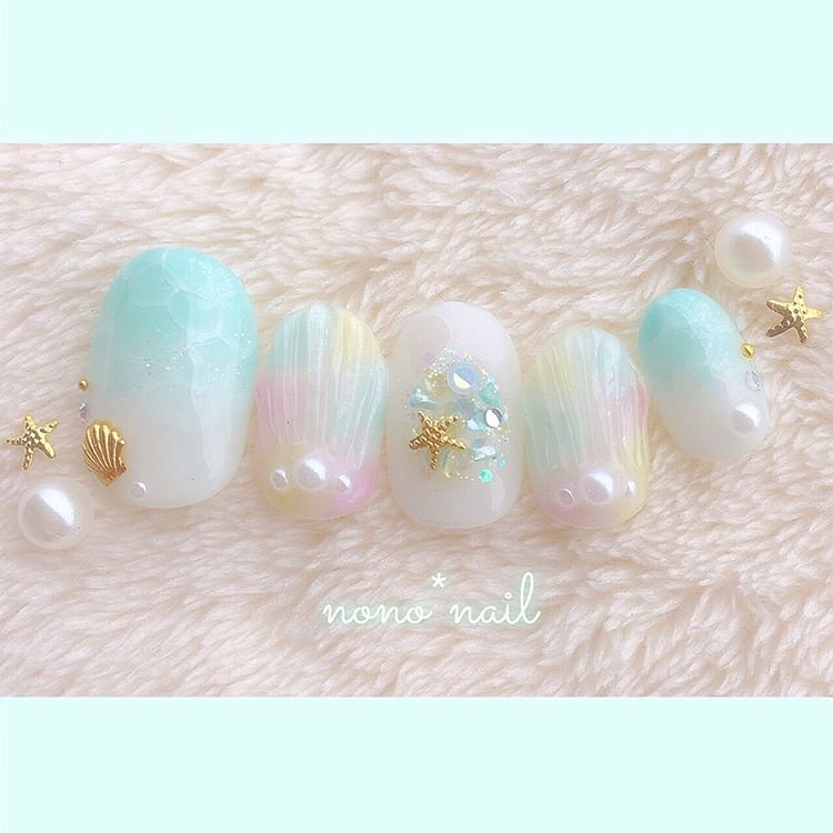夏 海 リゾート 女子会 ハンド Nono Nailのネイルデザイン No ネイルブック